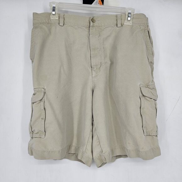 Tommy Bahama Cargo Shorts Mens 33 Relax Silk Flat Front Tan Casual Preppy - Picture 1 of 12